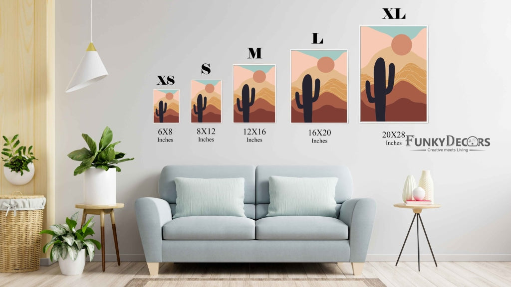 Bohemian Sunset - Nature Art Frame For Wall Decor- Funkydecors Posters Prints & Visual Artwork