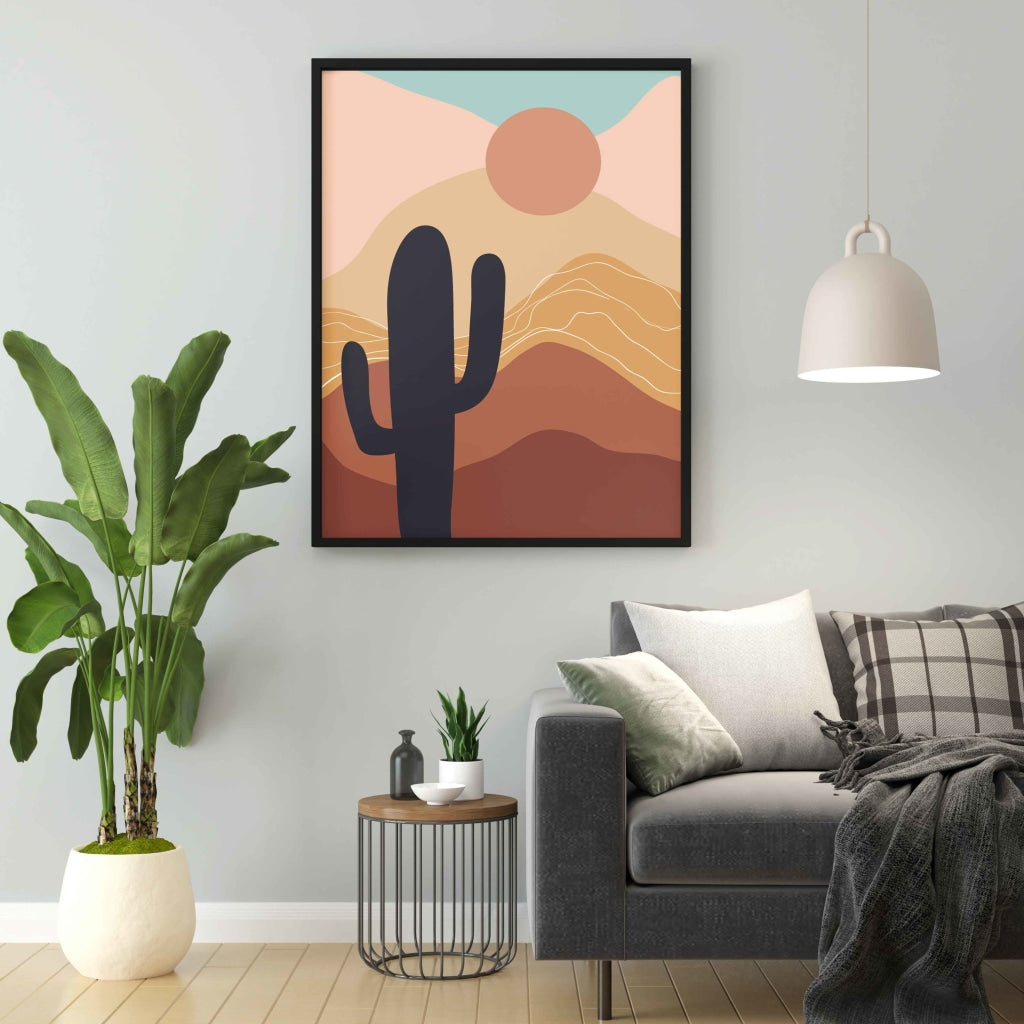 Bohemian Sunset - Nature Art Frame For Wall Decor- Funkydecors Xs / Black Posters Prints &amp; Visual