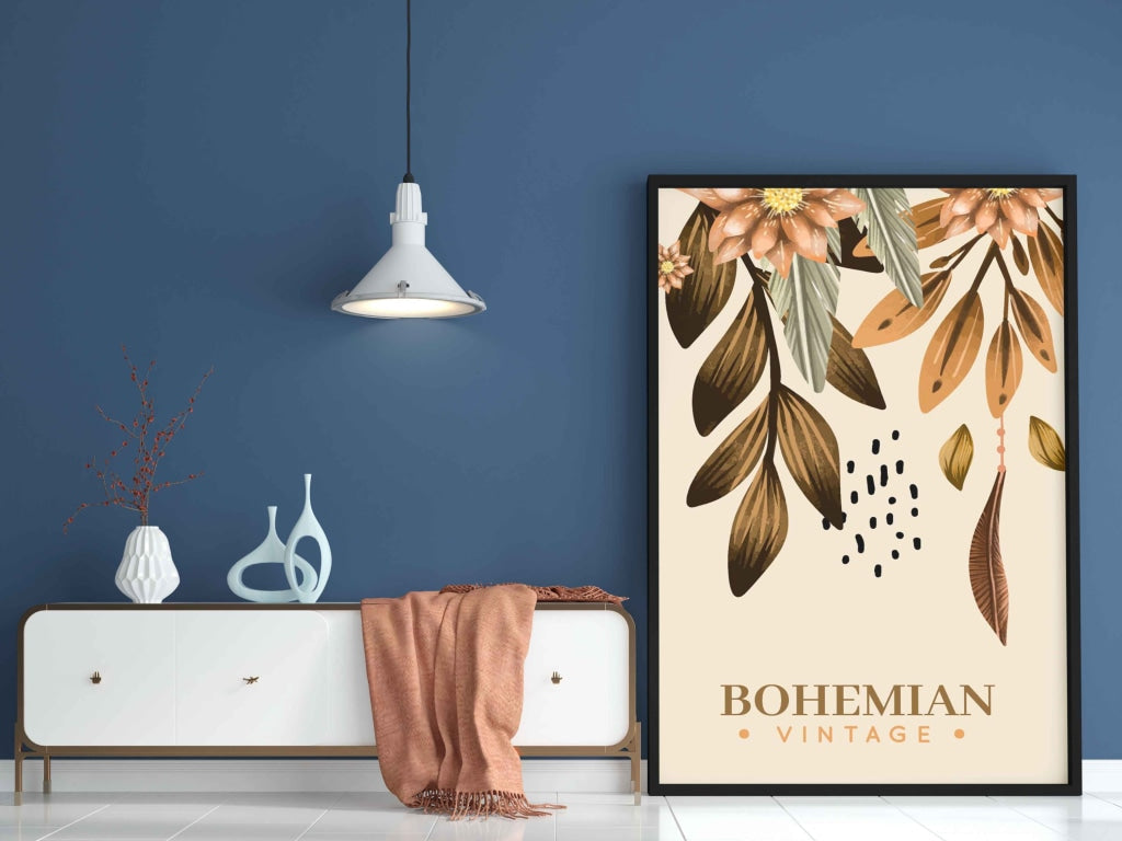 Bohemian Vintage - Boho Art Frame For Wall Decor- Funkydecors Xs / Black Posters Prints & Visual