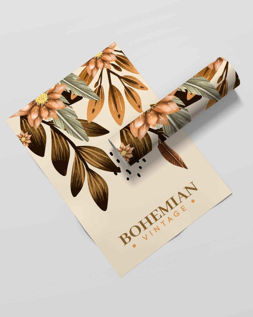 Bohemian Vintage - Boho Art Frame For Wall Decor- Funkydecors Xs / Roll Posters Prints & Visual