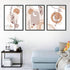 Boho Abstract 3 Panels Art Frame For Wall Decor- Funkydecors Xs / Black Posters Prints & Visual