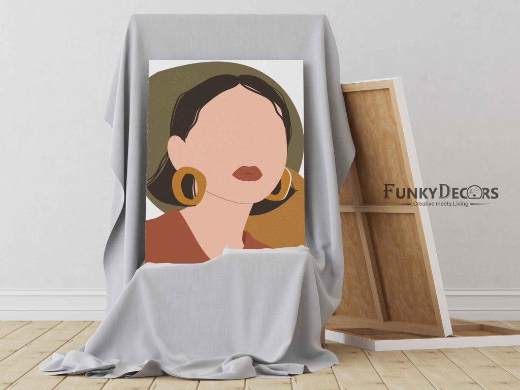 Boho Abstract Women Portrait Art Frame For Wall Decor- Funkydecors Posters Prints & Visual Artwork