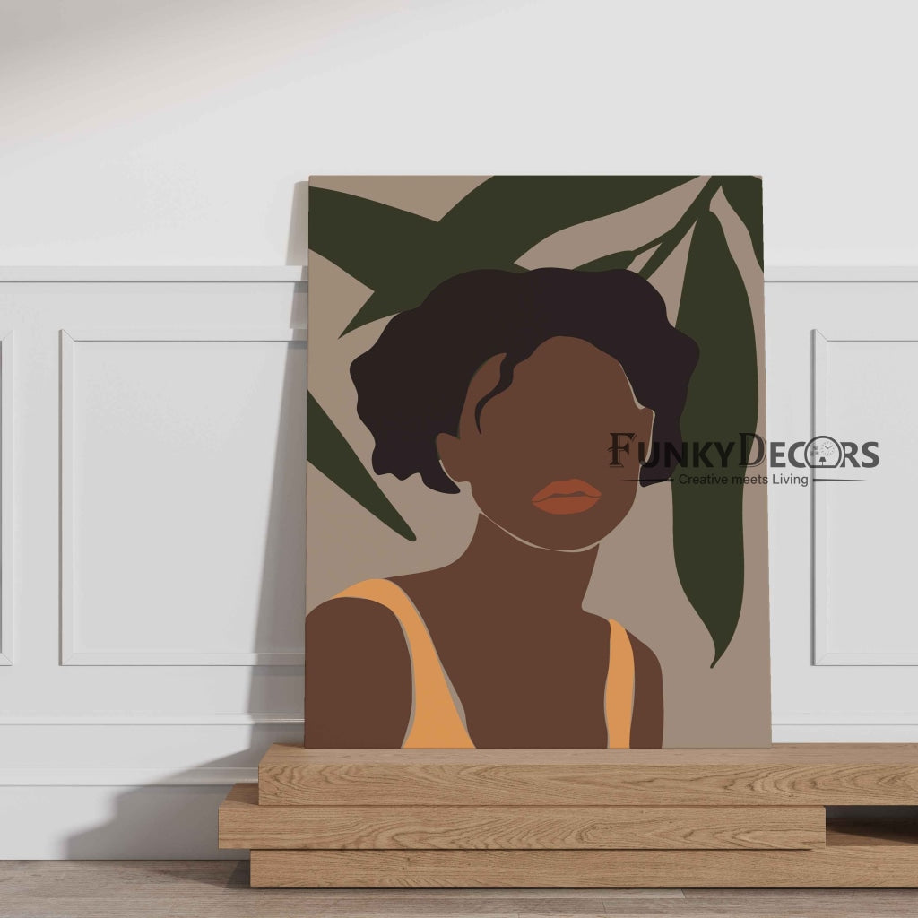 Boho Black Women Art Frame For Wall Decor- Funkydecors Posters Prints & Visual Artwork