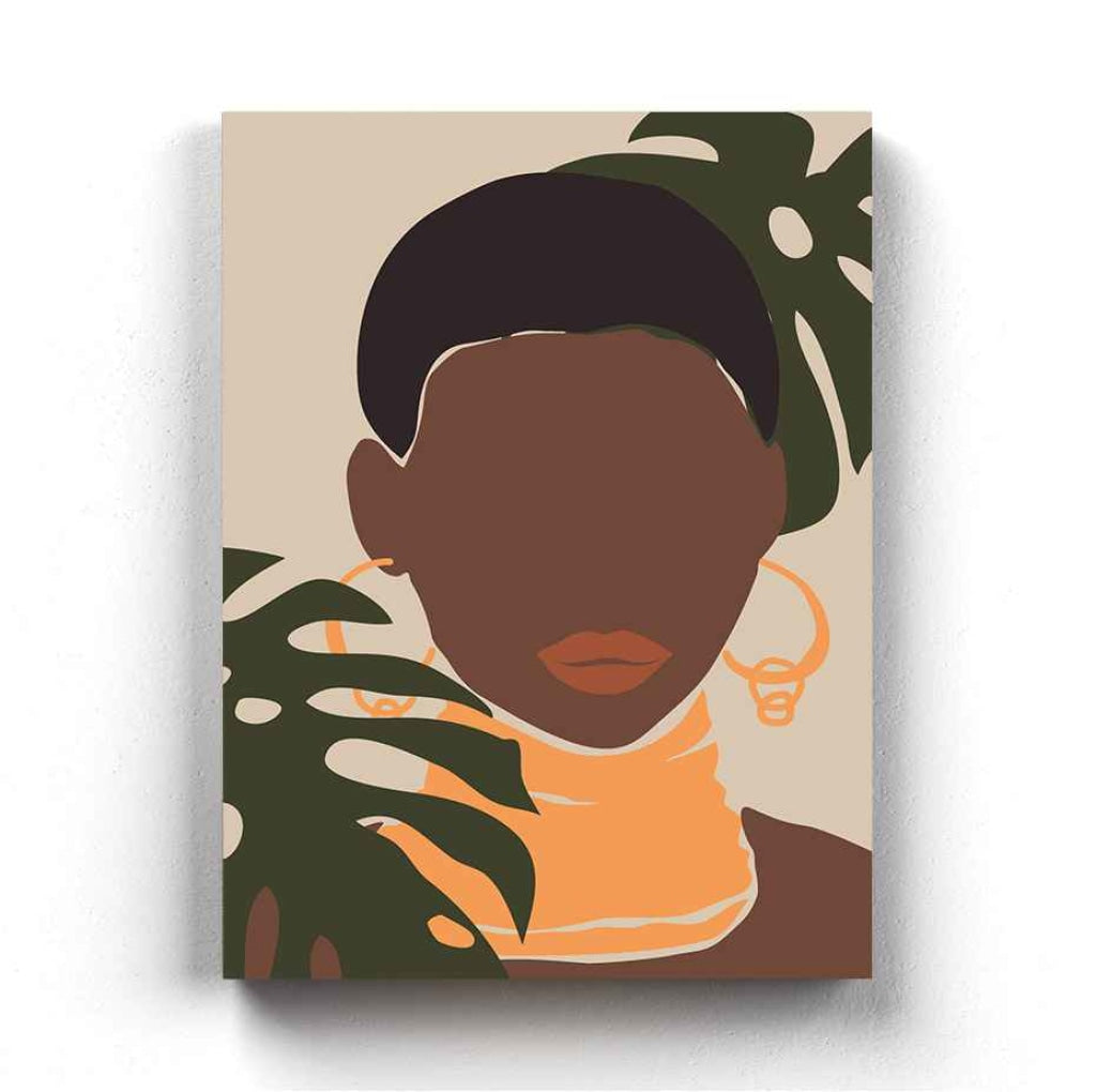 Boho Black Women Art Frame For Wall Decor- Funkydecors Xs / Canvas Posters Prints & Visual Artwork