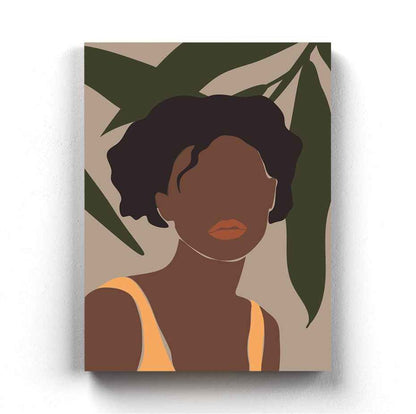 Boho Black Women Art Frame For Wall Decor- Funkydecors Xs / Canvas Posters Prints & Visual Artwork