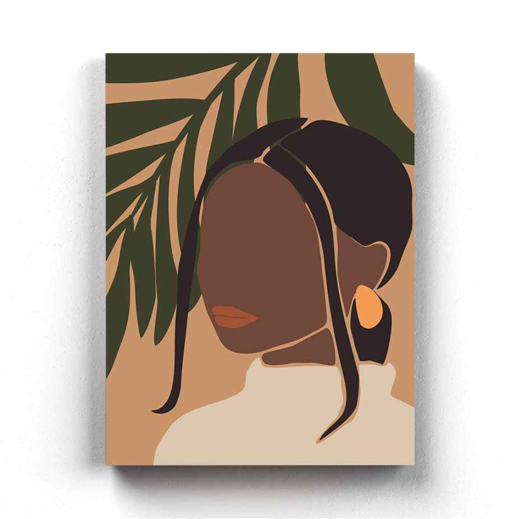 Boho Black Women Art Frame For Wall Decor- Funkydecors Xs / Canvas Posters Prints & Visual Artwork