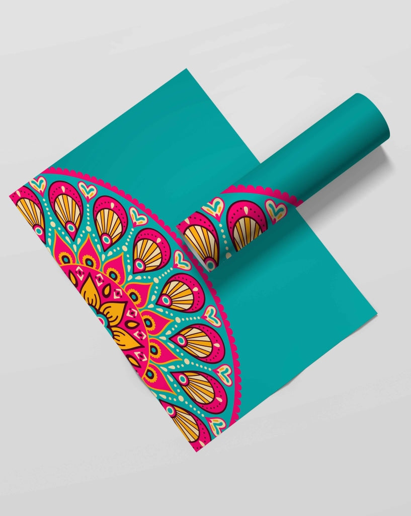 Boho Mandala Art Frame For Wall Decor- Funkydecors Xs / Roll Posters Prints &amp; Visual Artwork