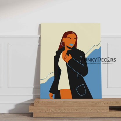 Bold Women Portrait Art Frame For Wall Decor- Funkydecors Posters Prints & Visual Artwork