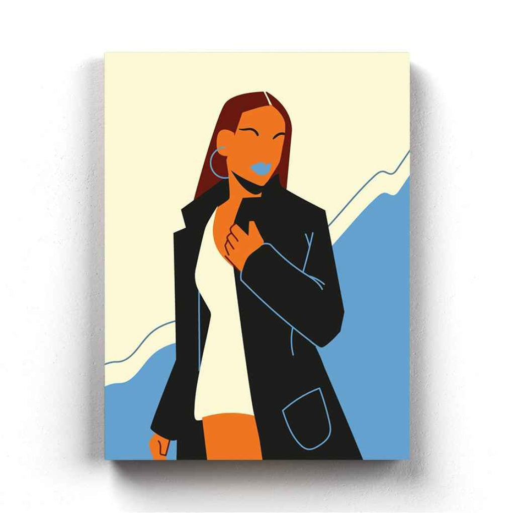 Bold Women Portrait Art Frame For Wall Decor- Funkydecors Xs / Canvas Posters Prints & Visual