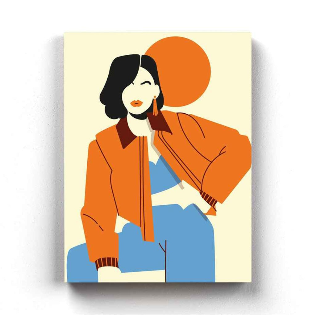 Bold Women Portrait Art Frame For Wall Decor- Funkydecors Xs / Canvas Posters Prints & Visual