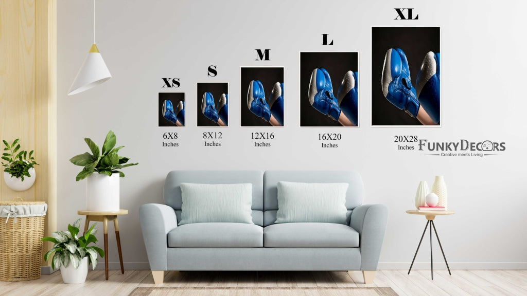 Boxer - Sports Art Frame For Wall Decor- Funkydecors Posters Prints &amp; Visual Artwork