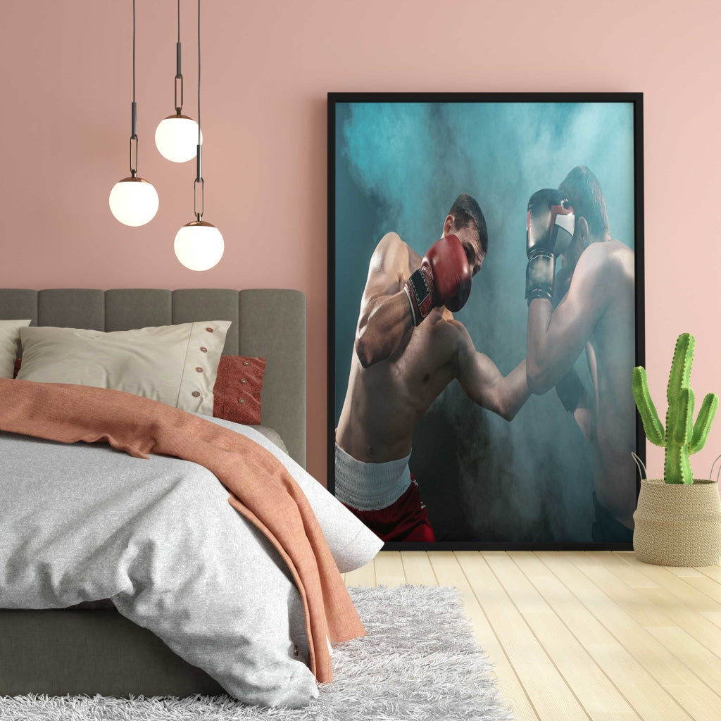 Boxing - Sports Art Frame For Wall Decor- Funkydecors Xs / Black Posters Prints &amp; Visual Artwork