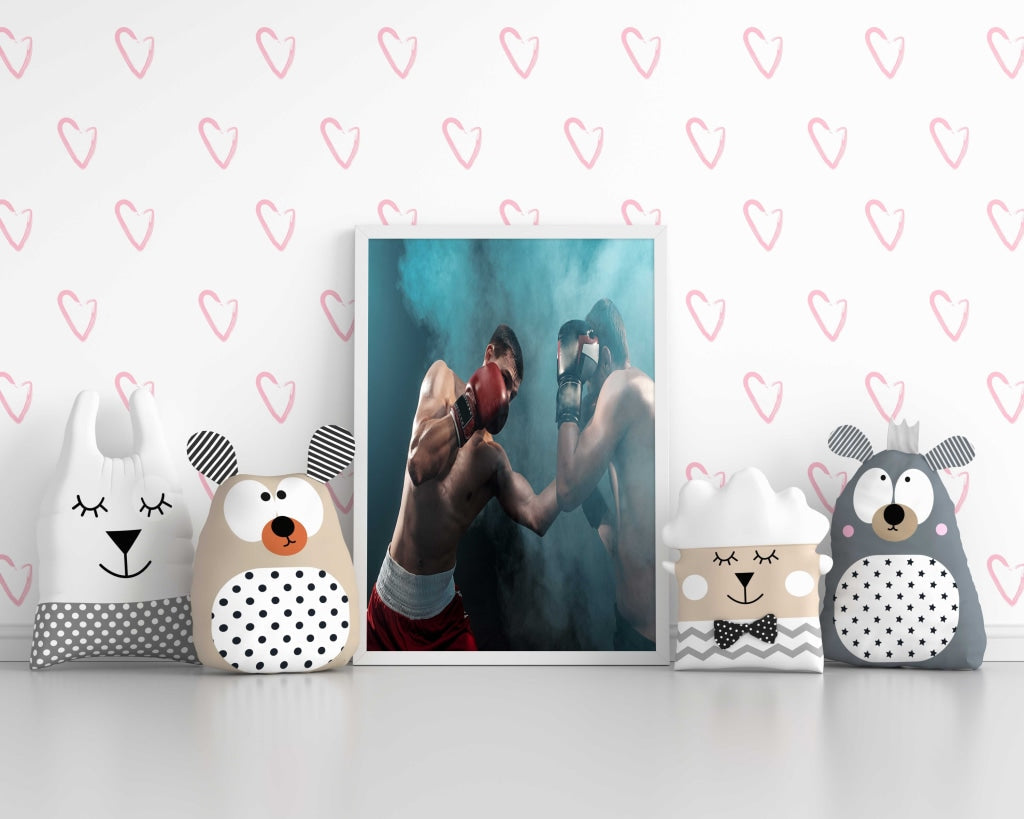 Boxing - Sports Art Frame For Wall Decor- Funkydecors Xs / White Posters Prints &amp; Visual Artwork