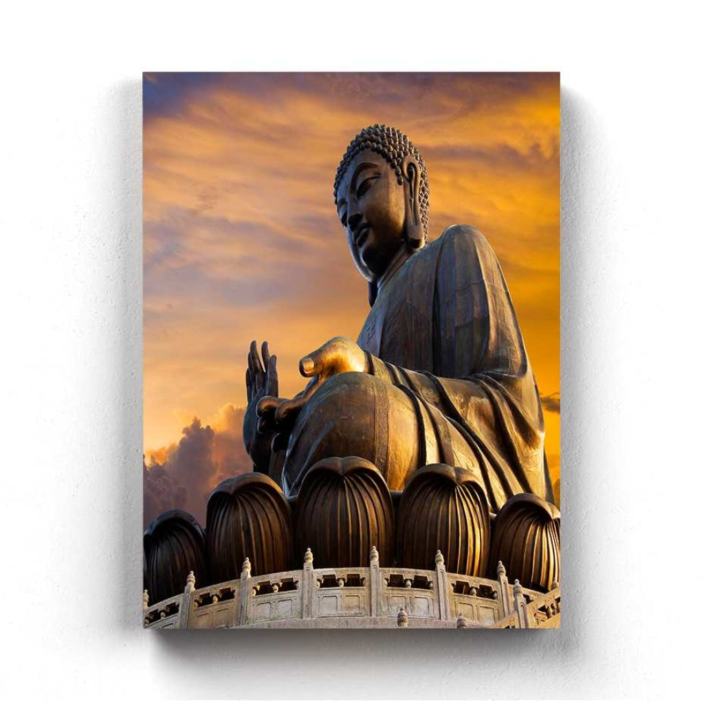 Buddha - Spiritual Art Frame For Wall Decor- Funkydecors Xs / Canvas Posters Prints & Visual Artwork