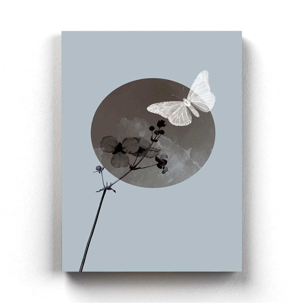 Butterfly - Achromatic Art Frame For Wall Decor- Funkydecors Xs / Canvas Posters Prints &amp; Visual