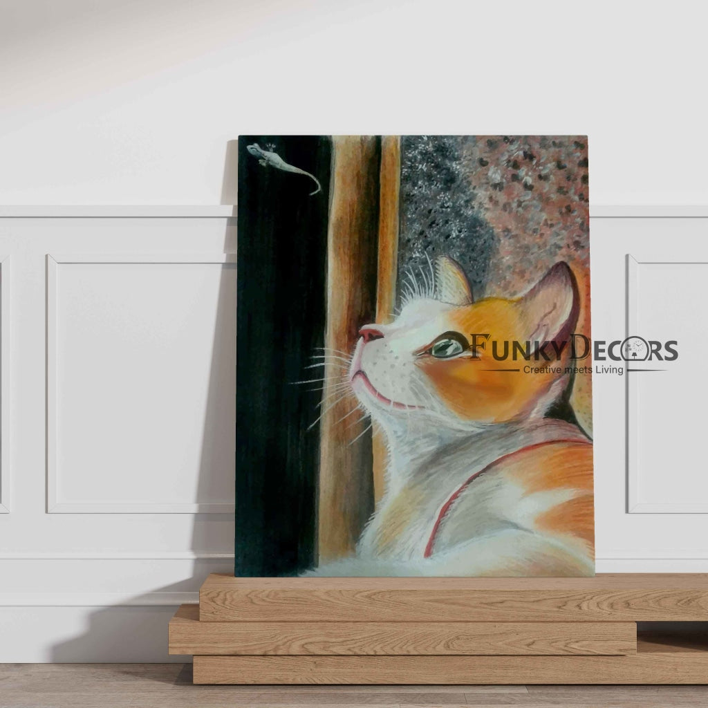 Cat Lover - Animal Art Frame For Wall Decor- Funkydecors Posters Prints &amp; Visual Artwork