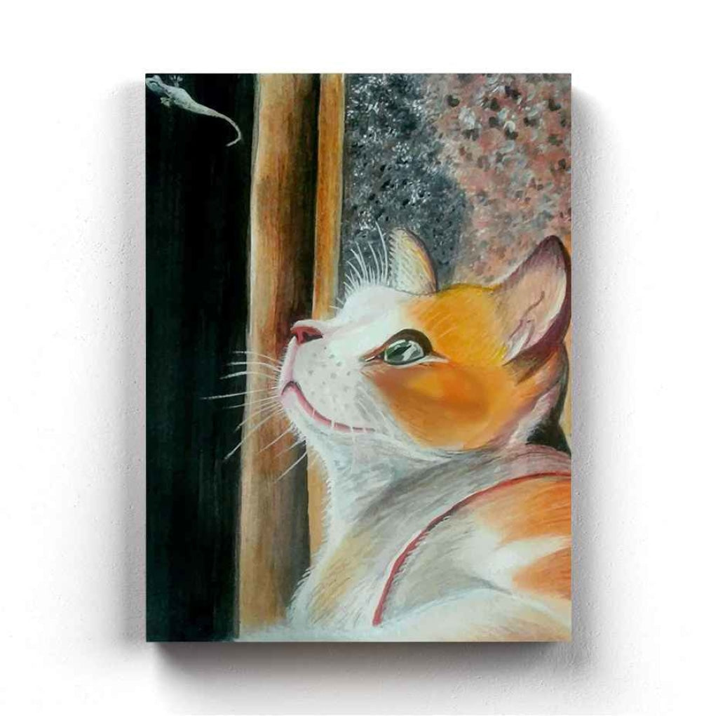 Cat Lover - Animal Art Frame For Wall Decor- Funkydecors Xs / Canvas Posters Prints &amp; Visual Artwork