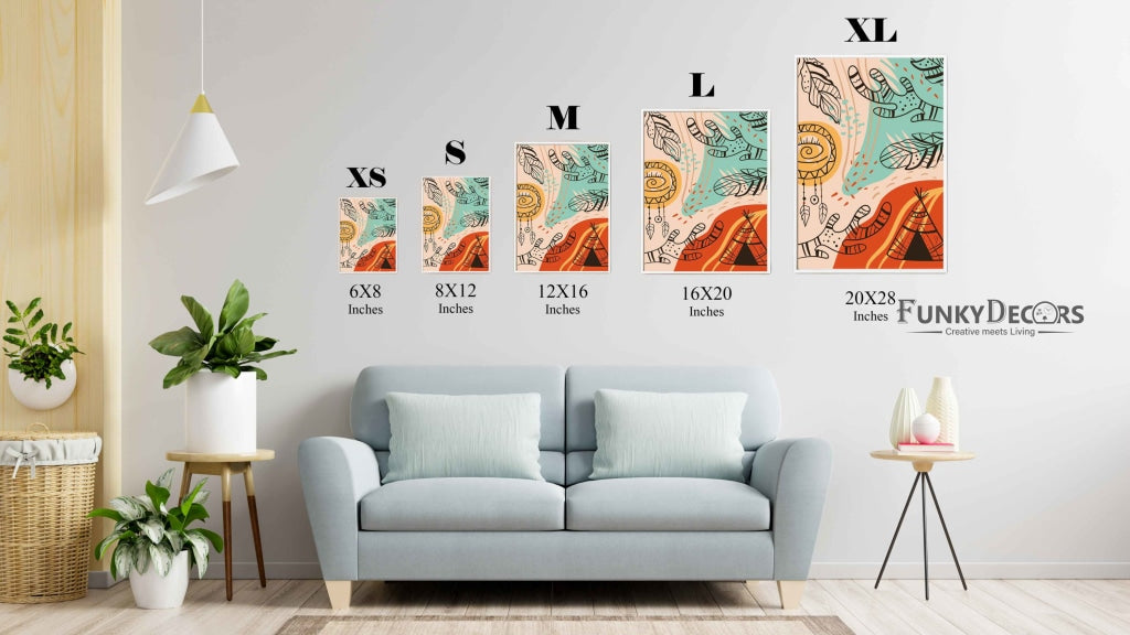 Catching My Dreams - Boho Art Frame For Wall Decor- Funkydecors Posters Prints & Visual Artwork