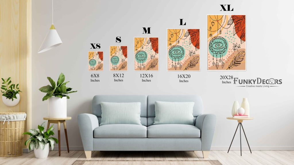 Catching My Dreams - Boho Art Frame For Wall Decor- Funkydecors Posters Prints &amp; Visual Artwork