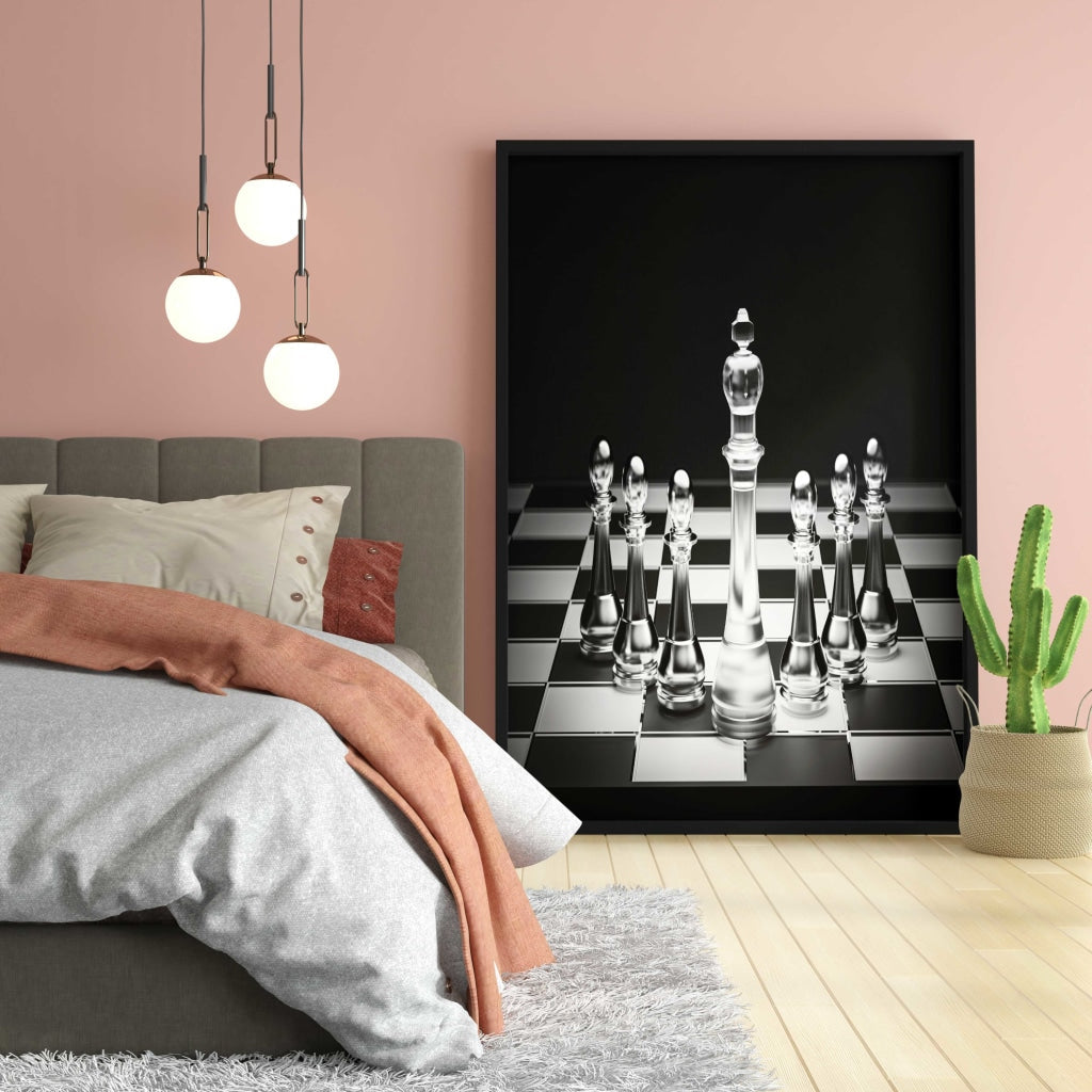 Checkmate - Sports Art Frame For Wall Decor- Funkydecors Xs / Black Posters Prints &amp; Visual Artwork