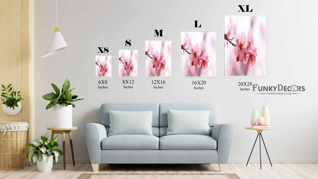 Cherry Blossom - Floral Art Frame For Wall Decor- Funkydecors Posters Prints & Visual Artwork