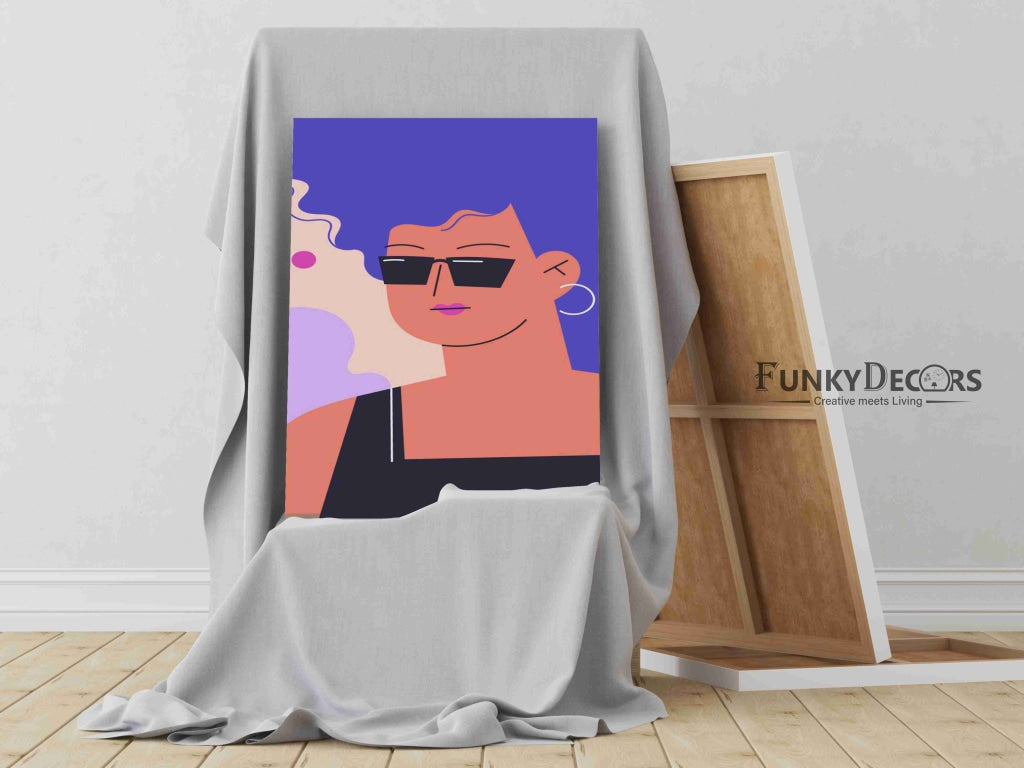 Chic Design Women Portrait Art Frame For Wall Decor- Funkydecors Posters Prints & Visual Artwork