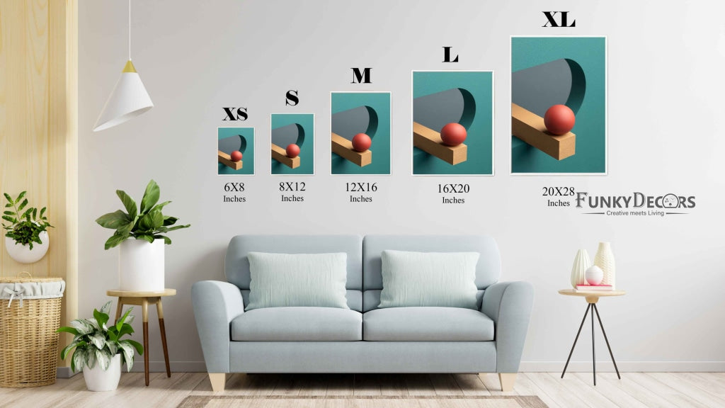 Classic Geometric Art Frame For Wall Decor- Funkydecors Posters Prints &amp; Visual Artwork