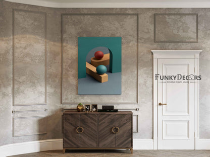 Classic Geometric Art Frame For Wall Decor- Funkydecors Posters Prints & Visual Artwork