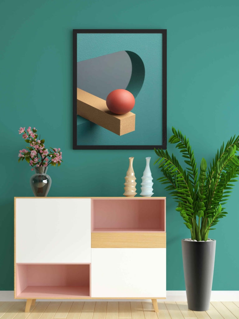 Classic Geometric Art Frame For Wall Decor- Funkydecors Xs / Black Posters Prints &amp; Visual Artwork