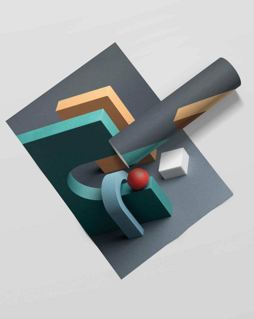 Classic Geometric Art Frame For Wall Decor- Funkydecors Xs / Roll Posters Prints & Visual Artwork