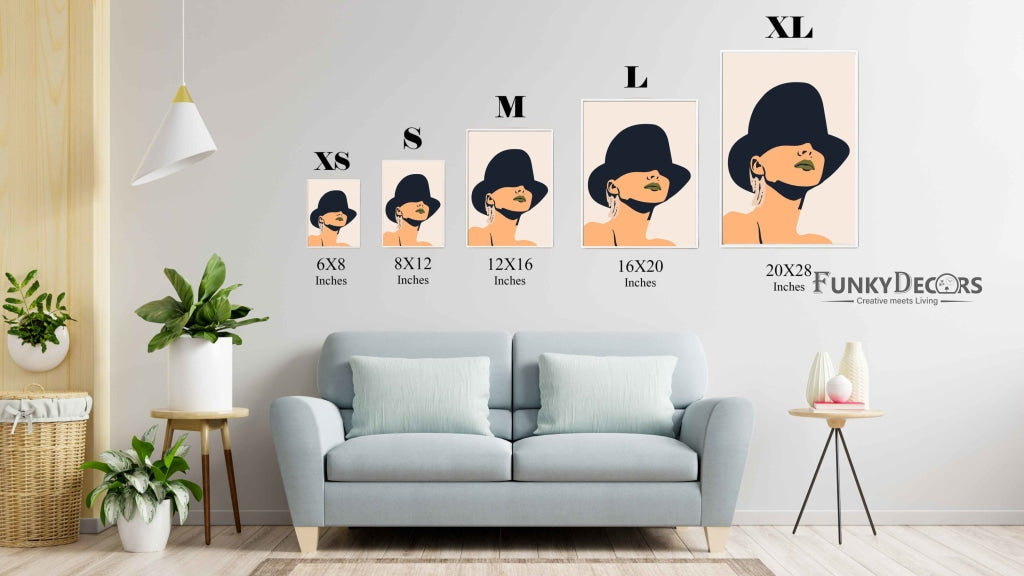 Classic Women Portrait Art Frame For Wall Decor- Funkydecors Posters Prints & Visual Artwork