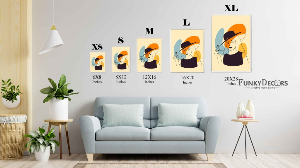 Classic Women Portrait Art Frame For Wall Decor- Funkydecors Posters Prints & Visual Artwork