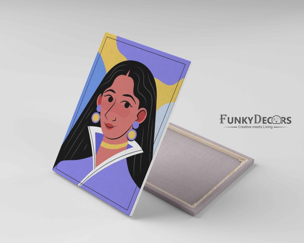 Classic Women Portrait Art Frame For Wall Decor- Funkydecors Posters Prints & Visual Artwork
