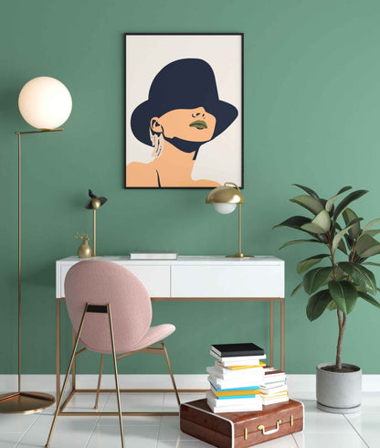 Classic Women Portrait Art Frame For Wall Decor- Funkydecors Xs / Black Posters Prints & Visual
