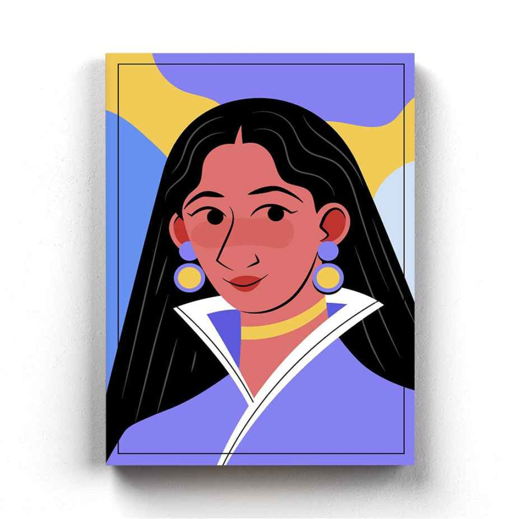 Classic Women Portrait Art Frame For Wall Decor- Funkydecors Xs / Canvas Posters Prints & Visual
