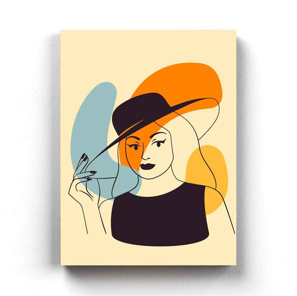 Classic Women Portrait Art Frame For Wall Decor- Funkydecors Xs / Canvas Posters Prints & Visual