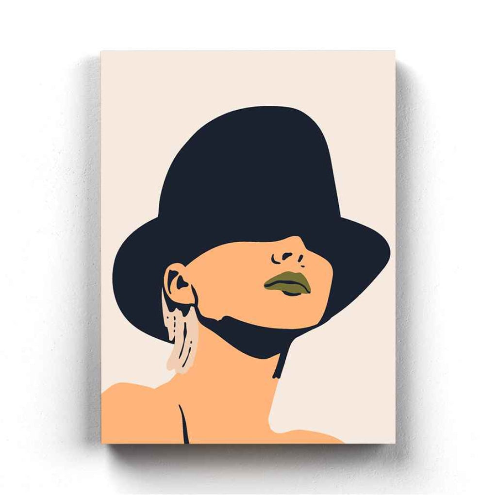Classic Women Portrait Art Frame For Wall Decor- Funkydecors Xs / Canvas Posters Prints & Visual