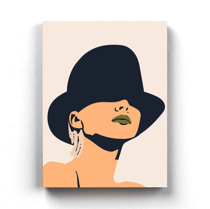 Classic Women Portrait Art Frame For Wall Decor- Funkydecors Xs / Canvas Posters Prints & Visual