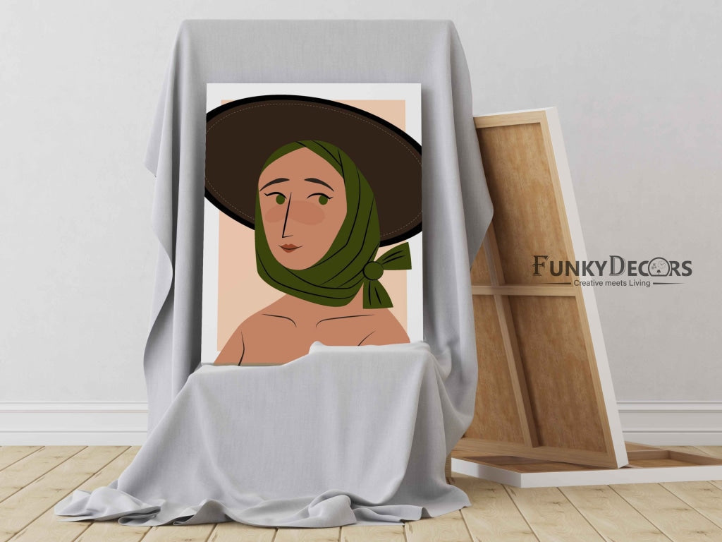 Classy Women Portrait Art Frame For Wall Decor- Funkydecors Posters Prints & Visual Artwork