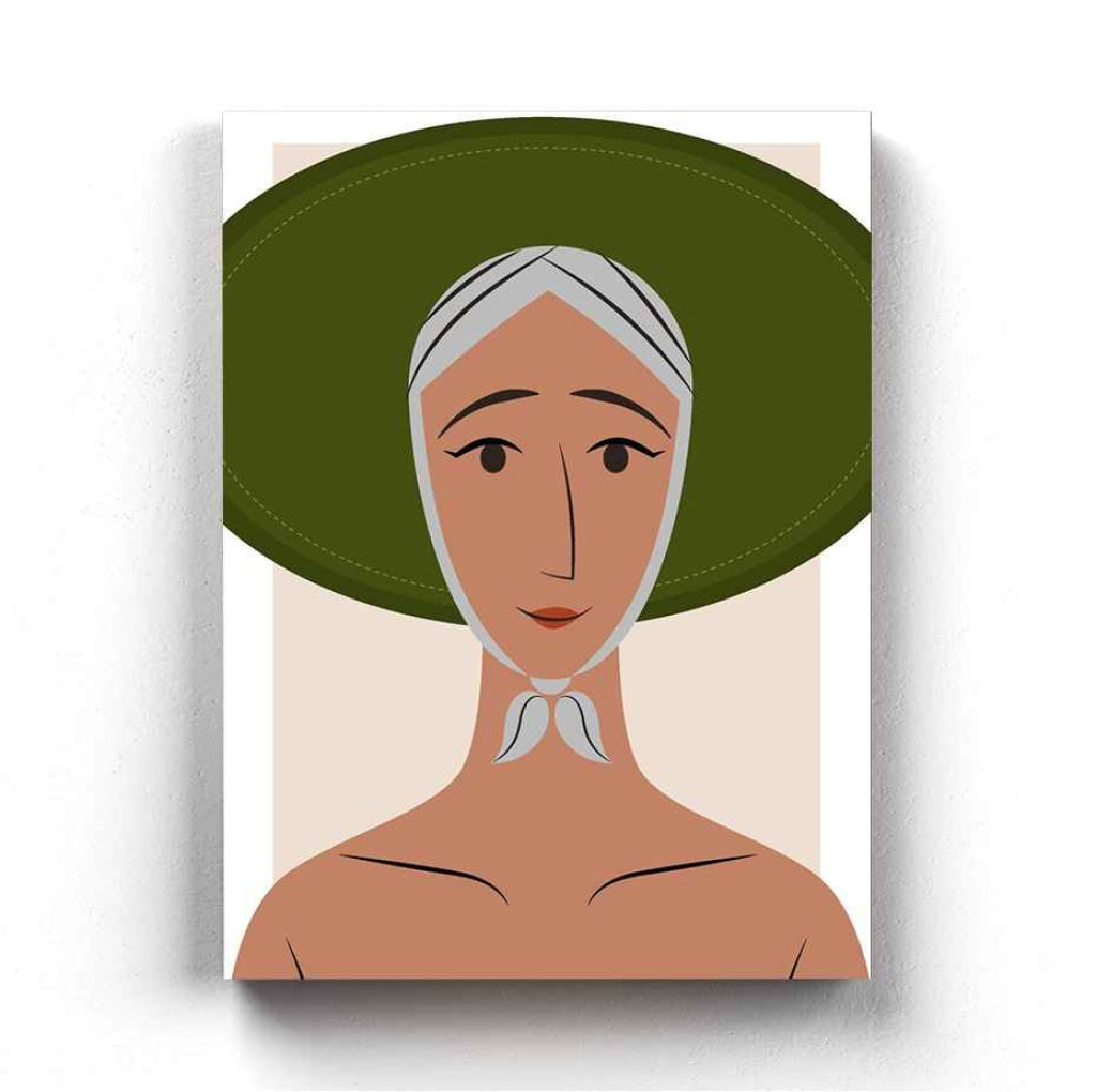 Classy Women Portrait Art Frame For Wall Decor- Funkydecors Xs / Canvas Posters Prints & Visual