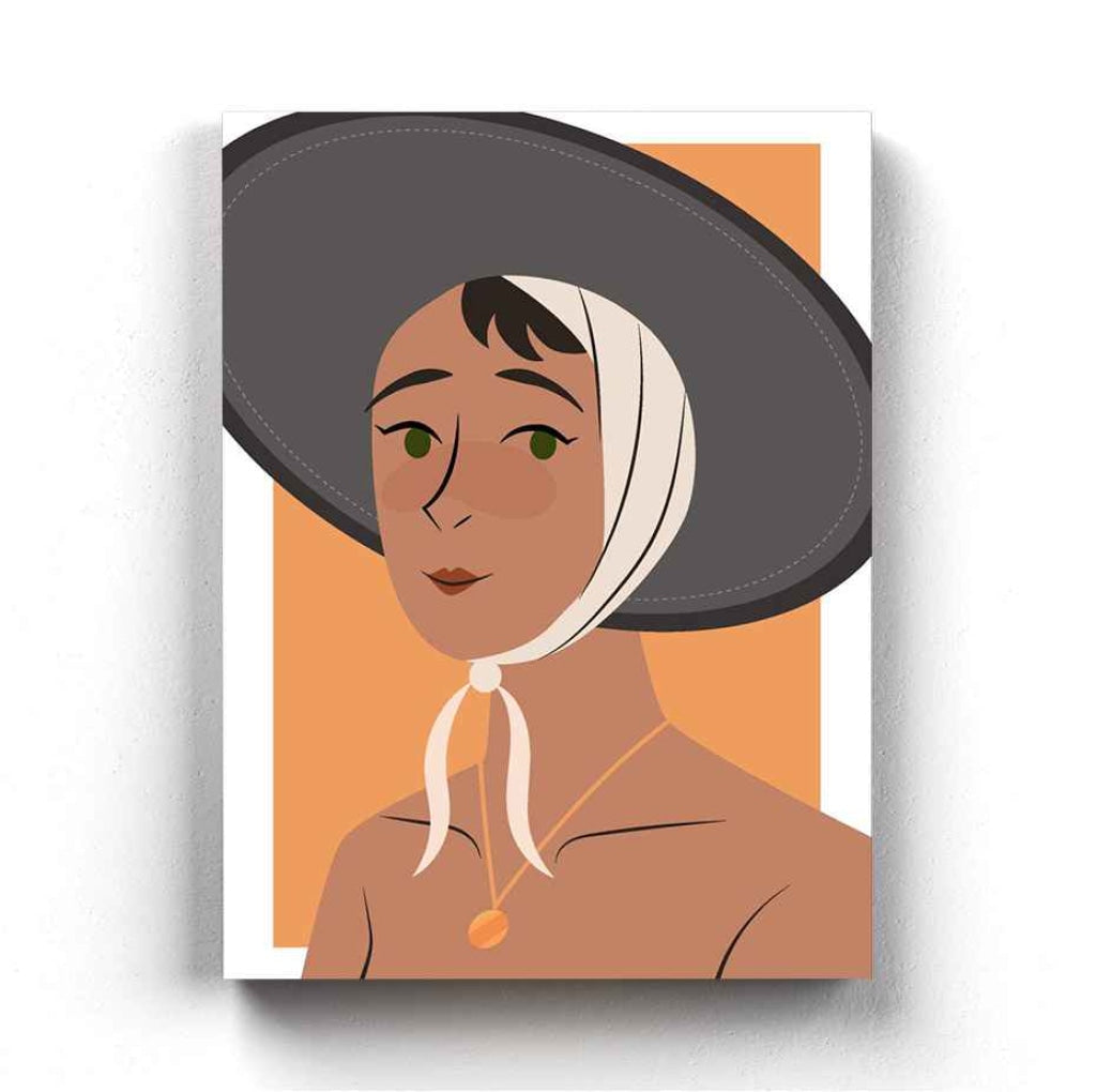 Classy Women Portrait Art Frame For Wall Decor- Funkydecors Xs / Canvas Posters Prints & Visual