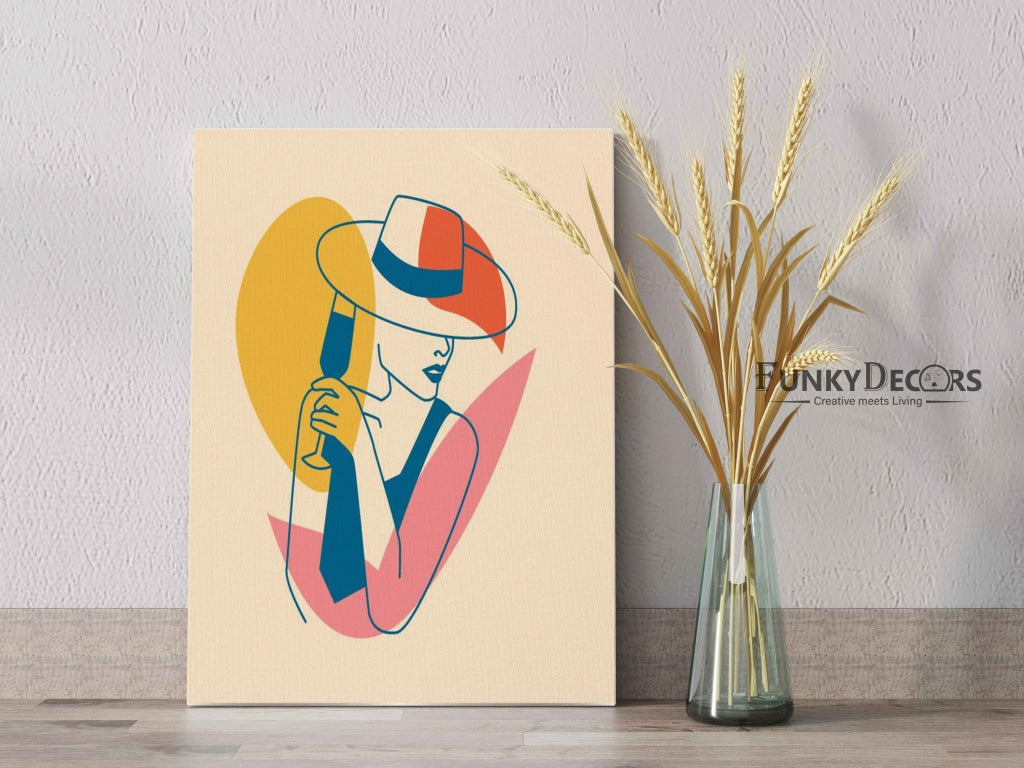 Colour Block Design Portrait Art Frame For Wall Decor- Funkydecors Posters Prints &amp; Visual Artwork