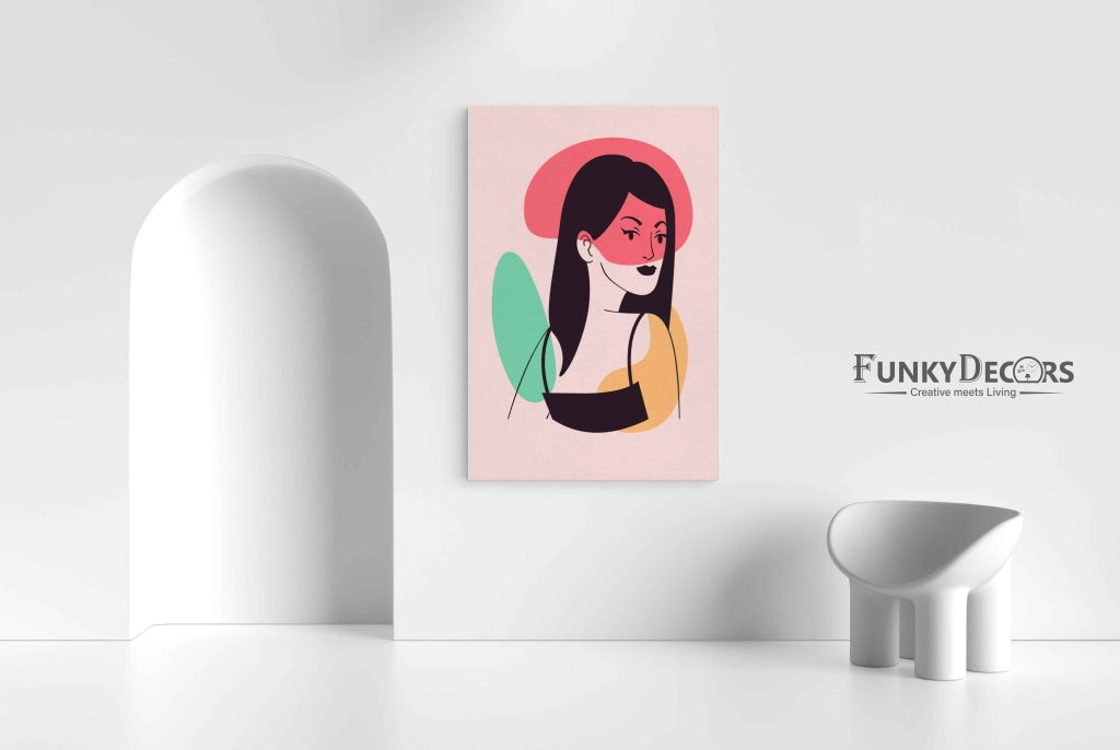Colour Blocks Elegant Portrait Art Frame For Wall Decor- Funkydecors Posters Prints &amp; Visual Artwork