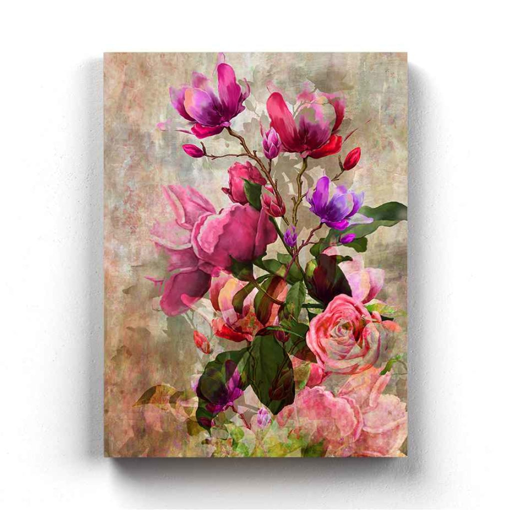 Colour Me Floral - Nature Art Frame For Wall Decor- Funkydecors Xs / Canvas Posters Prints & Visual