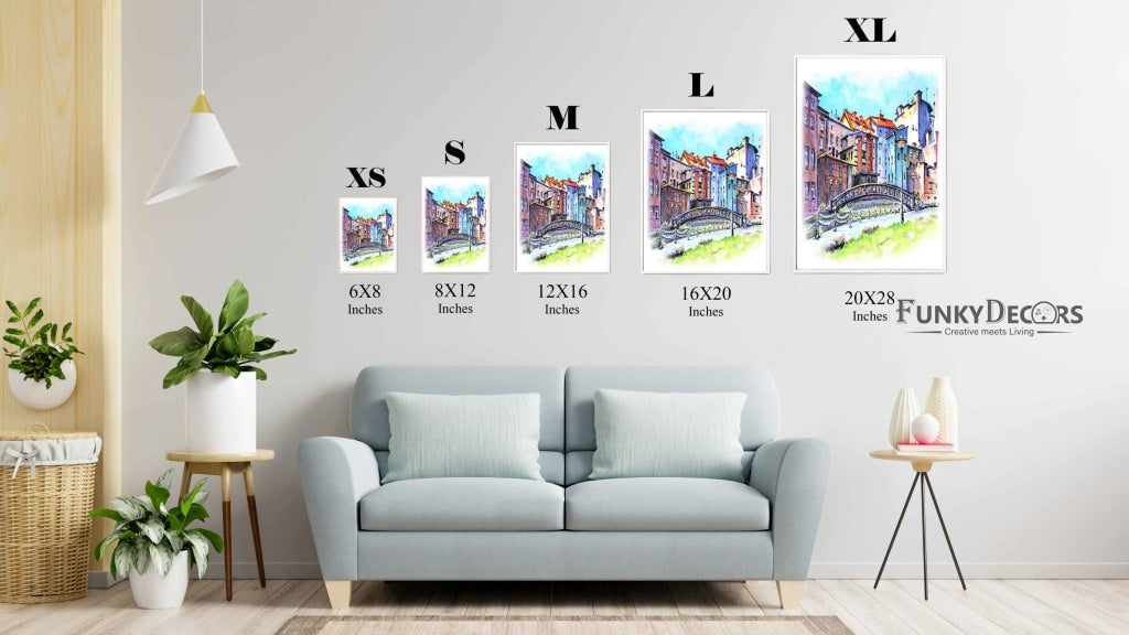 Colourful Construction - Travel Art Frame For Wall Decor- Funkydecors Posters Prints & Visual