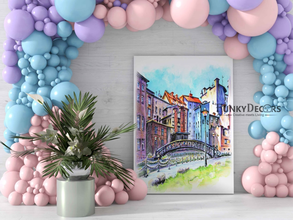 Colourful Construction - Travel Art Frame For Wall Decor- Funkydecors Posters Prints & Visual