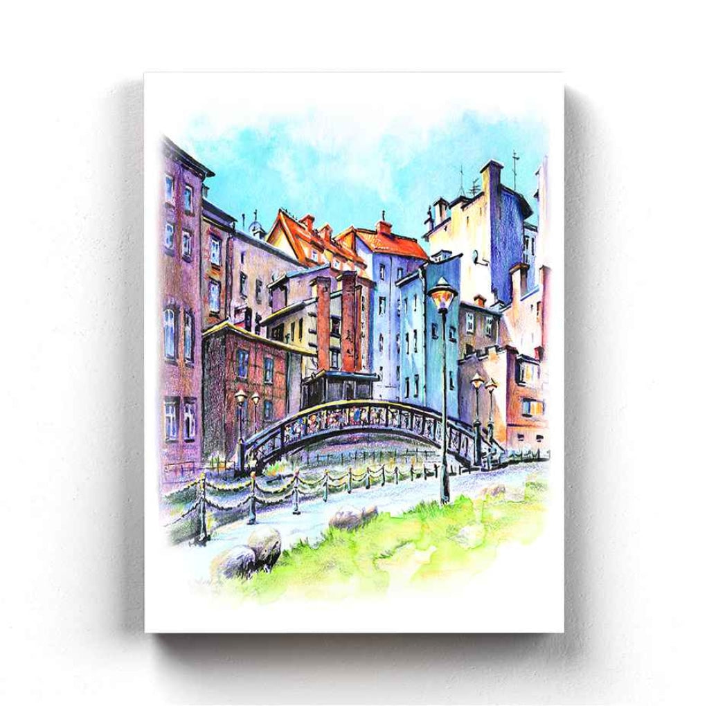 Colourful Construction - Travel Art Frame For Wall Decor- Funkydecors Xs / Canvas Posters Prints &