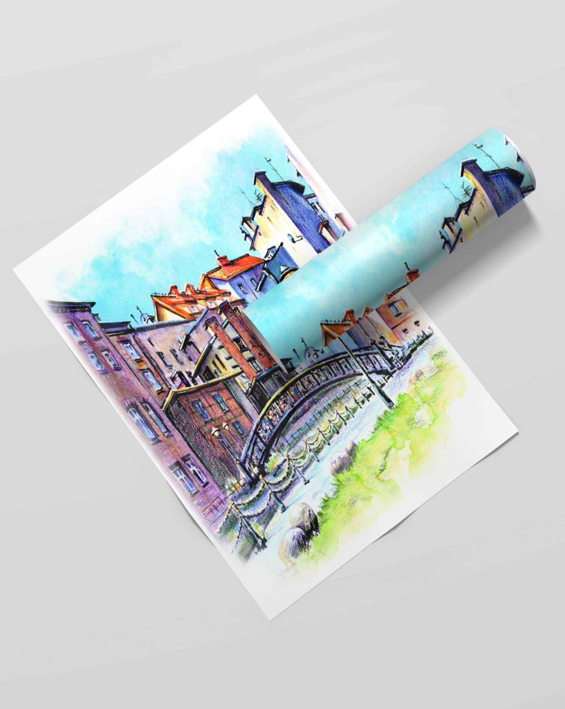Colourful Construction - Travel Art Frame For Wall Decor- Funkydecors Xs / Roll Posters Prints &