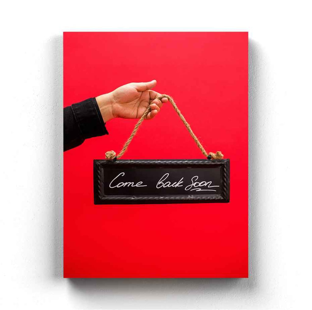 Come Back Soon - Business Art Frame For Wall Decor- Funkydecors Xs / Canvas Posters Prints & Visual