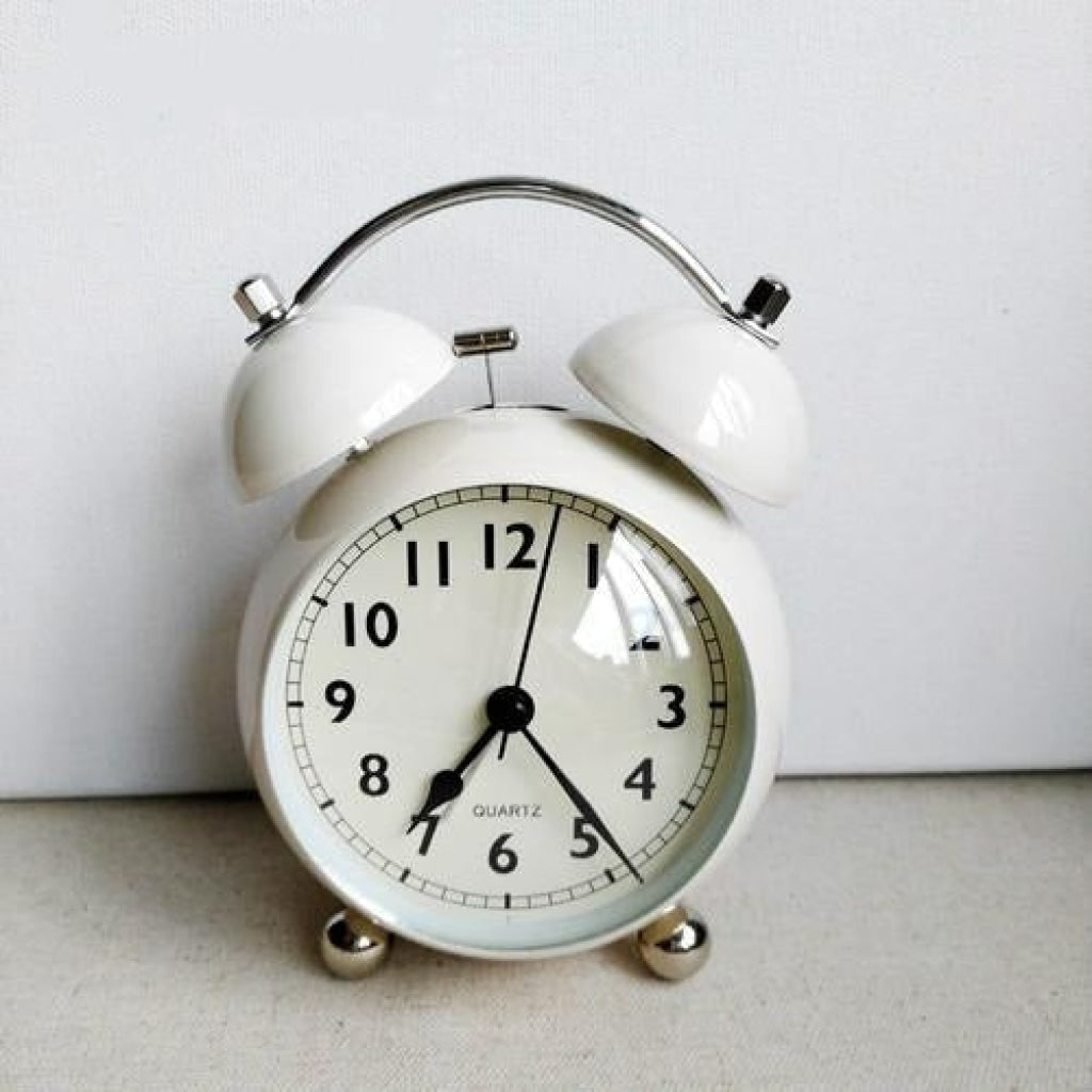 Cream Royal Retro Style Alarm Kids Room Table Clock-Funkydecors Big Clocks